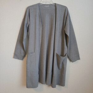 Eileen Fisher Grey Organic Cotton Cardigan